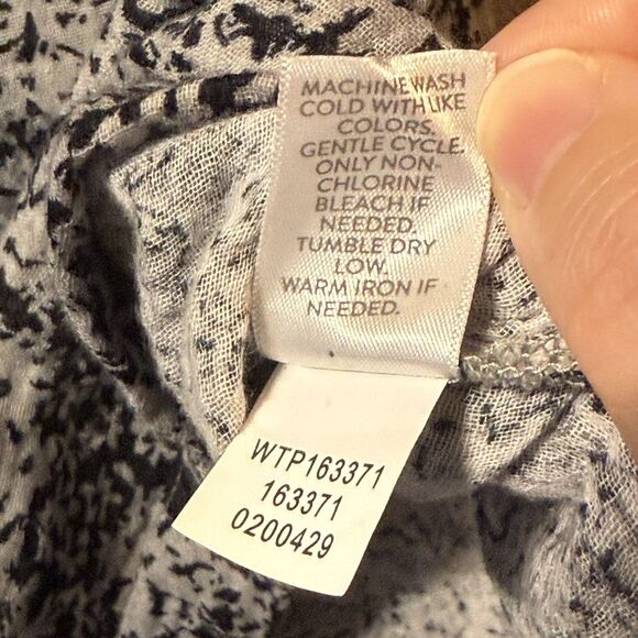 J. JILL PureJill 100% Cotton 3/4 Sleeve Floral Pullover Blouse Top Women’s M - Picture 12 of 12